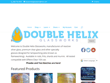 Tablet Screenshot of doublehelixglassworks.com